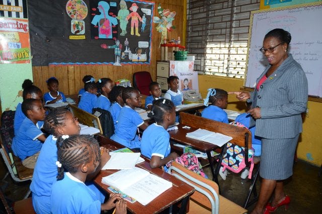 Students in a classroom